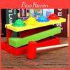 Wooden Toddler Color Matching Hammering Toy Interactive Ball Game For 1-2-3 Year Olds