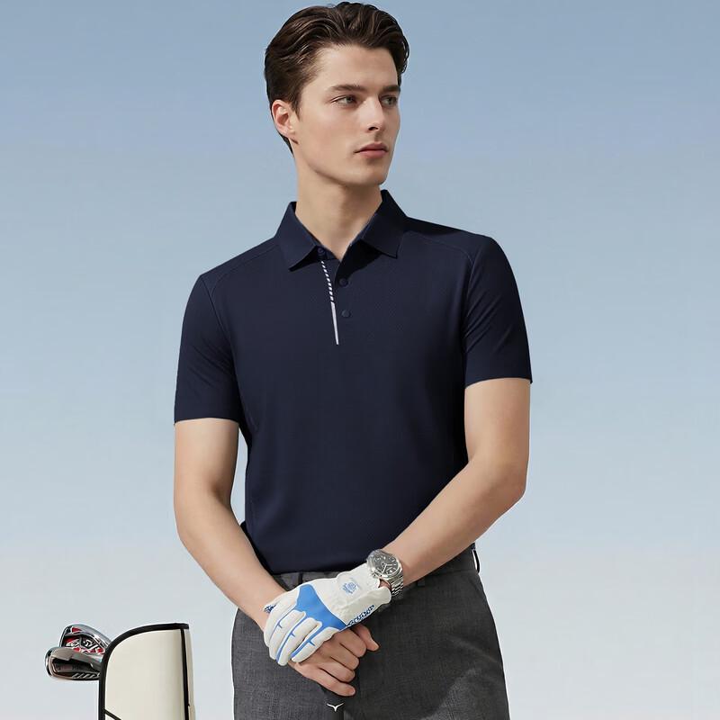 Judger Men s Antibacterial Four-Way Stretch Business Casual Sport Polo Shirt XL