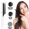 Stainless Steel Pointed Tail Hair Professional Hair Comb Hair Brush Salon Hair Styling Tool Hair Comb Special for Real Hair Wigs