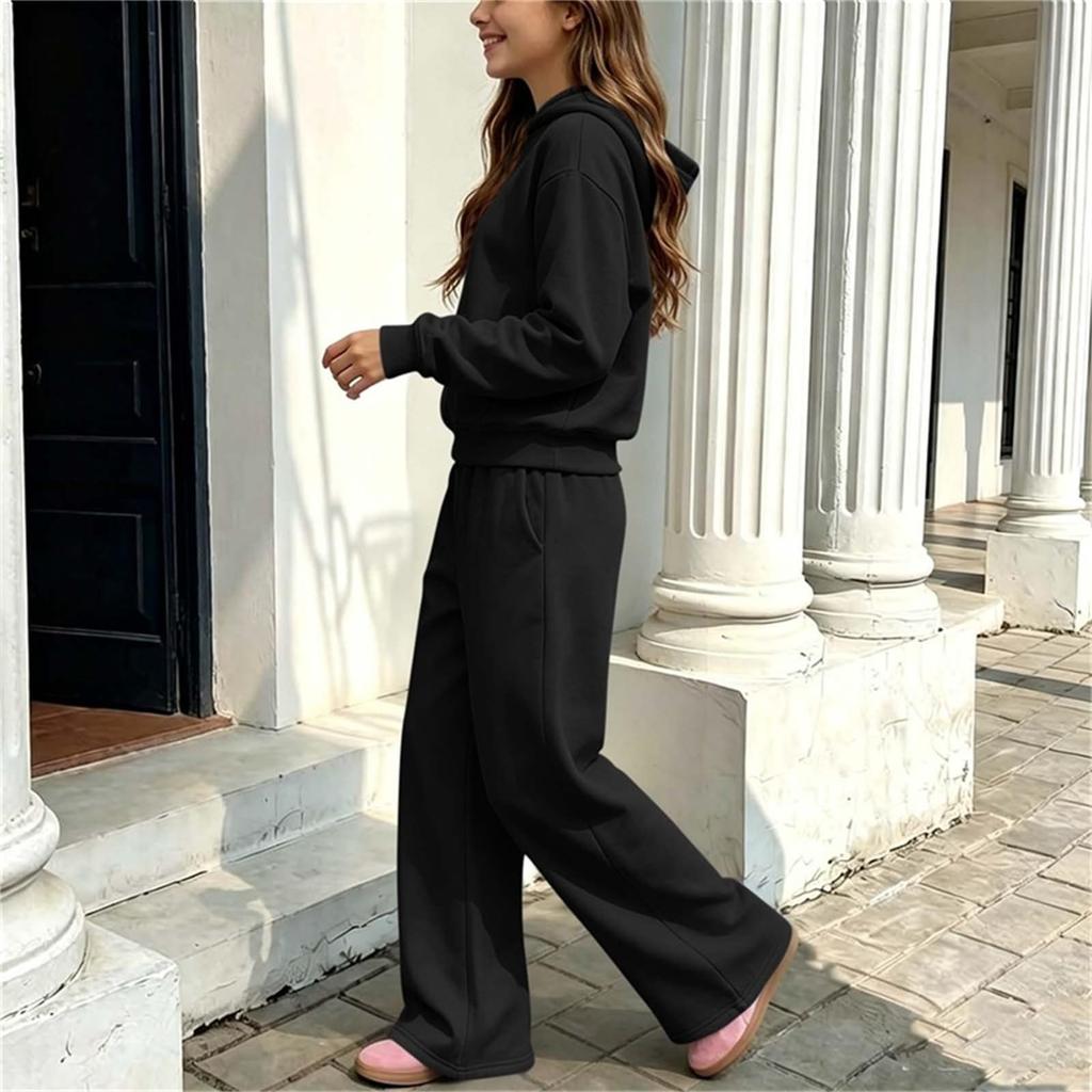 Youth Hoodie and Sweatpants Set for Boys Girls - Cozy Two-Piece Track Suit for Casual Wear