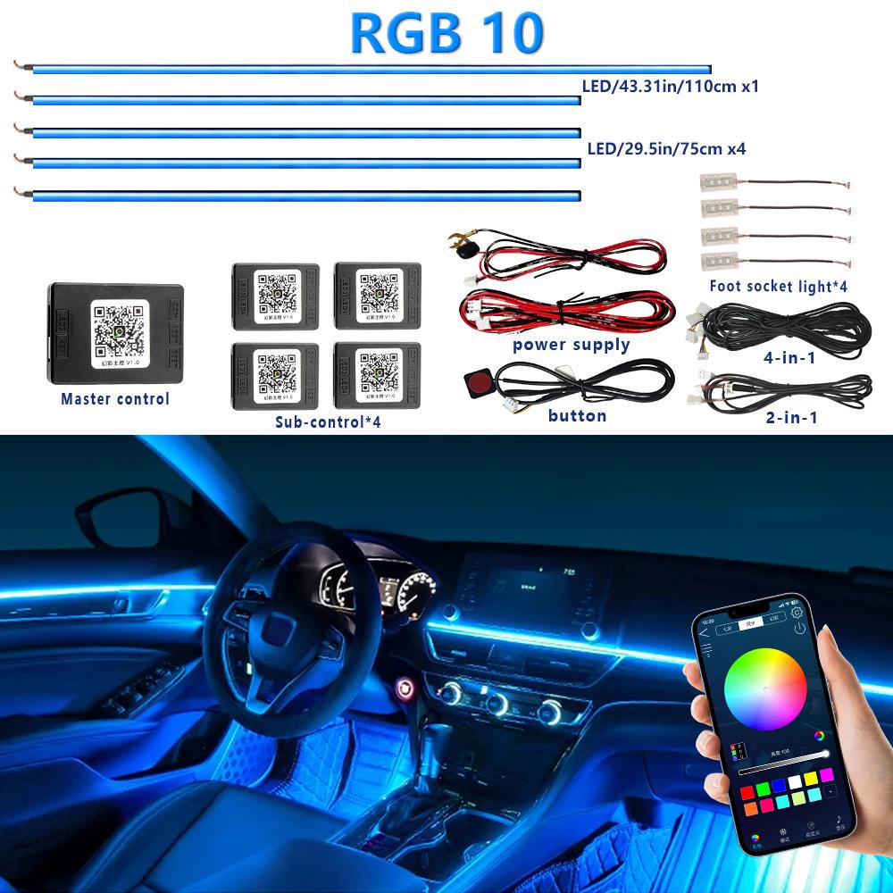 APP-Controlled RGB LED Interior Ambient Lights for 2022-2025 GMC Yukon