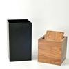 Simple Fashion Wooden Trash Can - Nordic Style Creative Poubelle, Suitable for Family Living Room Bedroom