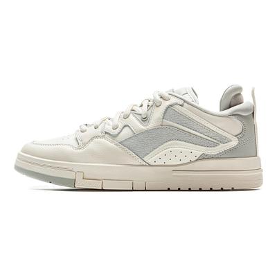 Li Ning Weiwu Pro Ειδική Έκδοση Ιστορίας Άνετα Ευέλικτα Αντιολισθητικά Ανθεκτικά Χαμηλού Προφίλ Παπούτσια Skate Ανδρικό sneaker Λευκό Γκρι AECV003-4
