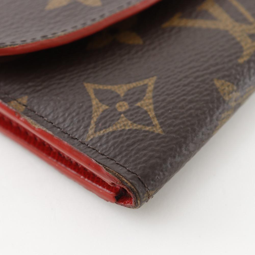 LOUIS VUITTON Portefeiulle Emily Purse M62941 Brown Monogram canvas flour Women Used