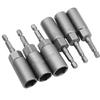 Impact Socket Adapter 1/4Inch Nut Metric Socket Hex Socket Extension Screwdriver
