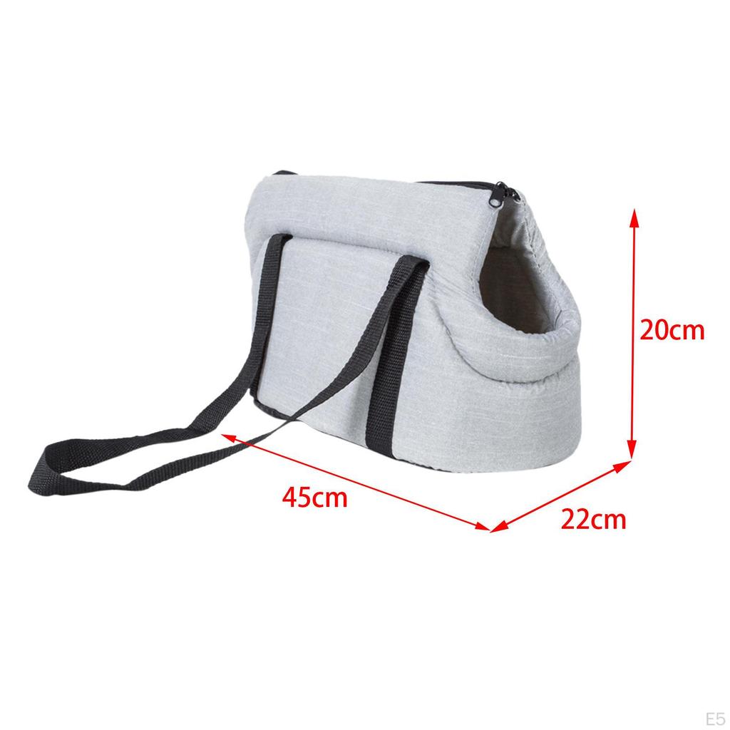 Dog Car Seat Travel Bag Carrying with Handle, Comfortable Kennel Tote Handbag Cage Pet Carrier for