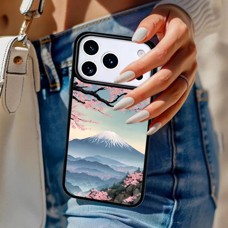 Mount Fuji Phone Case For iPhone 17 Air 14 15 13 12 Max Cover For Apple 16e 11 Pro Max Plus Coque