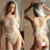 Sexy White Wedding Dress Bride Roleplay Costume Women Sexy Lingerie  See-Through Cosplay Clothes Erotic Pajama Sex Married Set