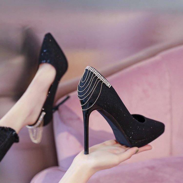 Wedding Two Wear Crystal Wedding Shoes 2026 New Temperament Bridesmaid Bridal Shoes French Evening Dress Heels