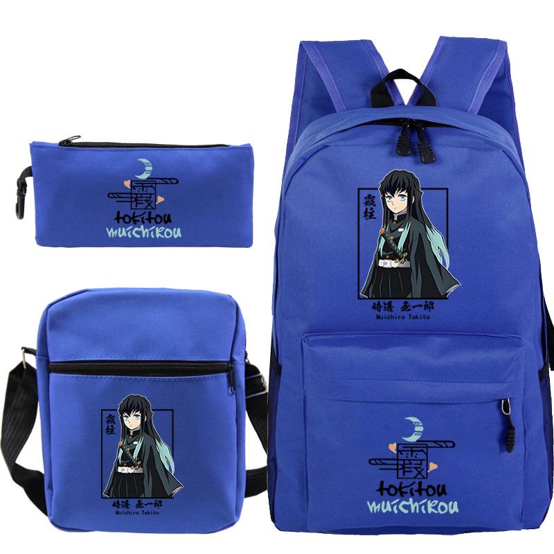 Demon Slayer Ghost Annihilation Blade Primary School Bag New Pencil Case Stationery Set