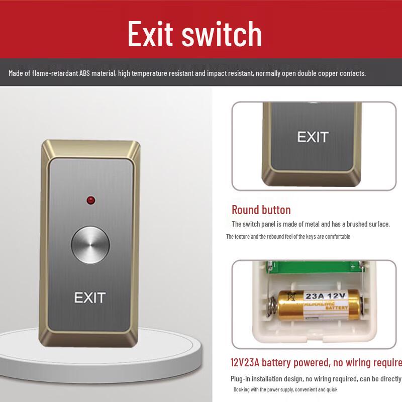 Realand Wireless Remote ID Card Password Access Control System CN plug (adapter included)