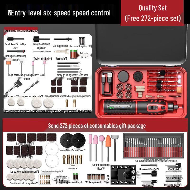 Kit de Ferramenta Rotativa sem Fio Aaruidun Plugue CN (adaptador incluso)