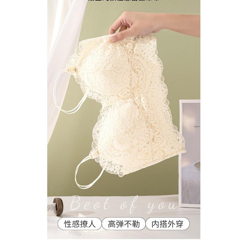 Women S Lace Backless Plus Size Bandeau Camisole Bra