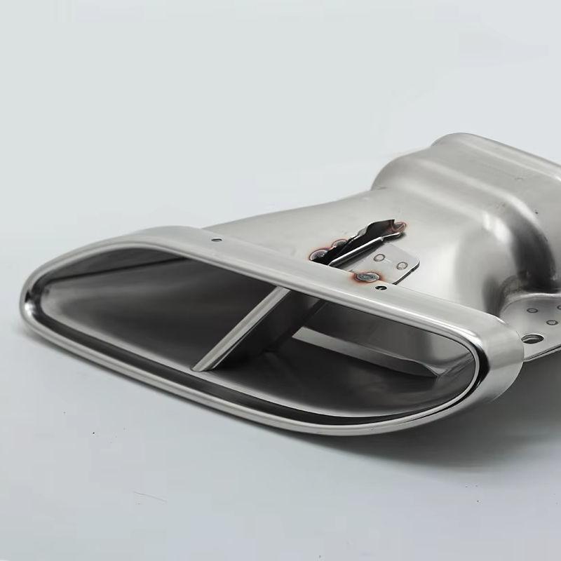 Edelstahl-Vierfachauslass-Schalldämpfer für Mercedes W205/W253/W222 S65