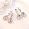Moonlight Cat's Eye Earrings: Patterned Totem Ear Cuffs & Pendants for Women - Hollow Wishing Well Jewelry