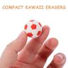 INOOMP Mini Soccer 3D Soccer Ball Pencil Erasers for Learning Sports Party Souvenirs 12-Pack Erasers, Shaped, Kids, Supplies, Stationery,