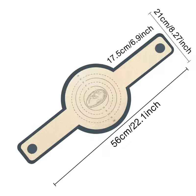 

Silicone Bread Sling for Dutch Oven Portable Long Handles Non-Stick Reusable Mat Easy Clean Sourdough Transfer