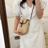 Stylish Women's Woven Crossbody Bag 2023 Trendy Mini Purse For Daily Use In White Black Khaki Brown