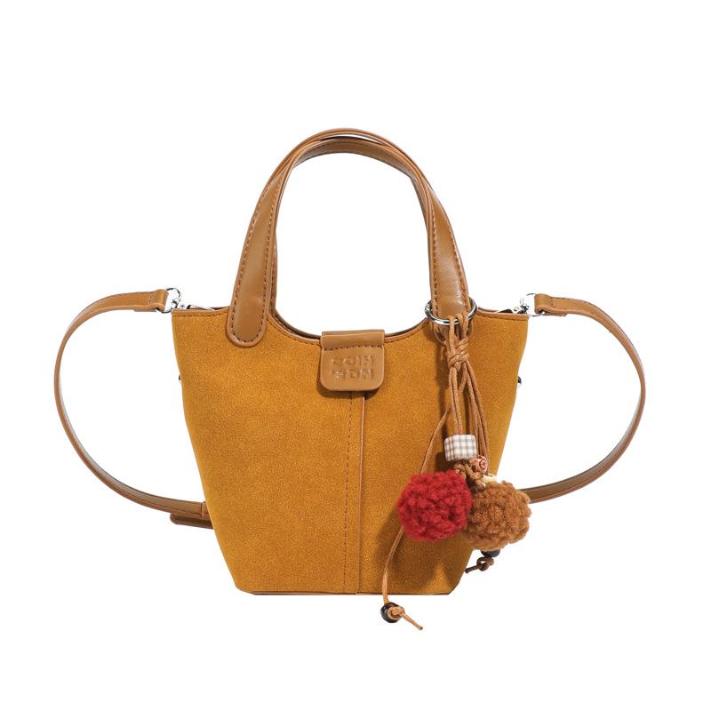 Niche Suede Frosted Handbag: Women's 2025 One-Shoulder & Crossbody Bag