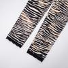 2026 New Women's Lace Trim High-Waisted Patterned Printed Stretch Casual Pants