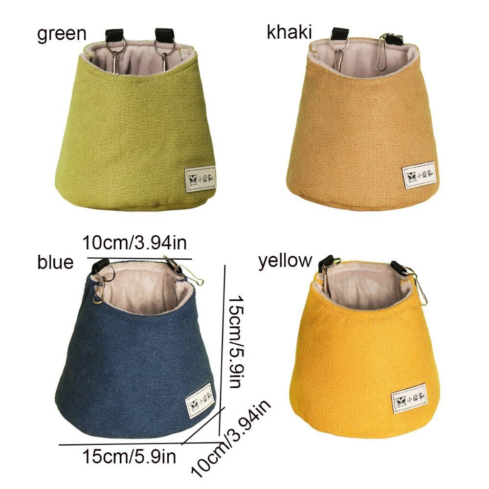 Cloth/Plush Winter Sugar Glider Pouch Opening Squirrel Bed Cage Hamster Hanging Bed  Winter