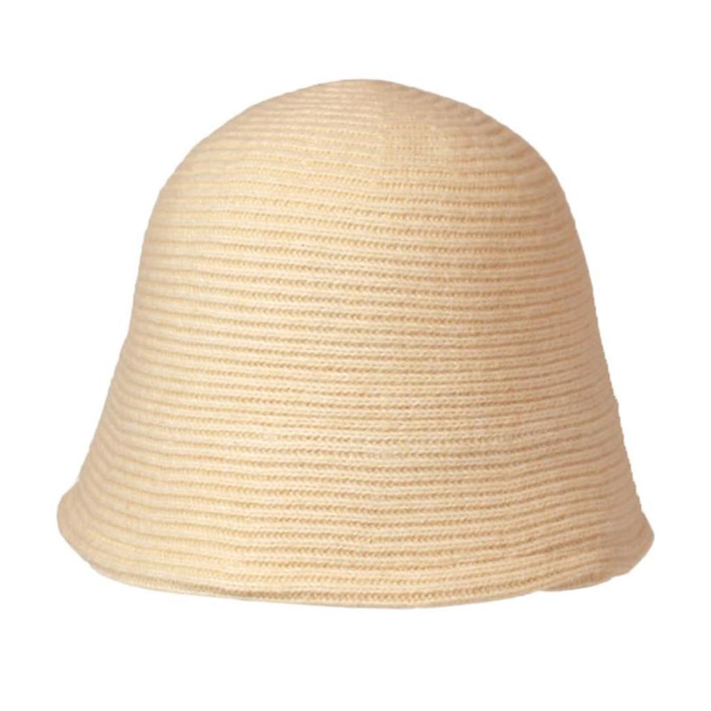 ICHIYON Knit Thermo Bucket Hat for Knit Cold Slimming Look [14+ PLUS] Women, Autumn/Winter, Fabric, Protection, Face, High-Quality /