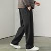 Autumn light luxury straight casual pants men's new high-end drawstring long pants are supple