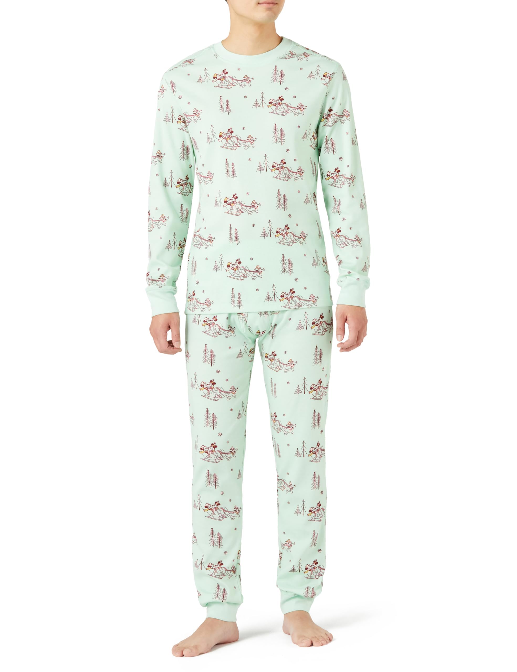 

Мужской облегающий пижамный комплект Amazon Essentials Disney Marvel Star Wars Микки и друзья, размер M