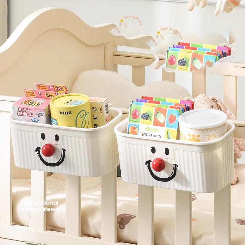 Bedside Hanging Basket Bedside Storage Rack Baby Crib Hanging Diaper Storage Box Non Mountable Upper Bunk Student Dormitory