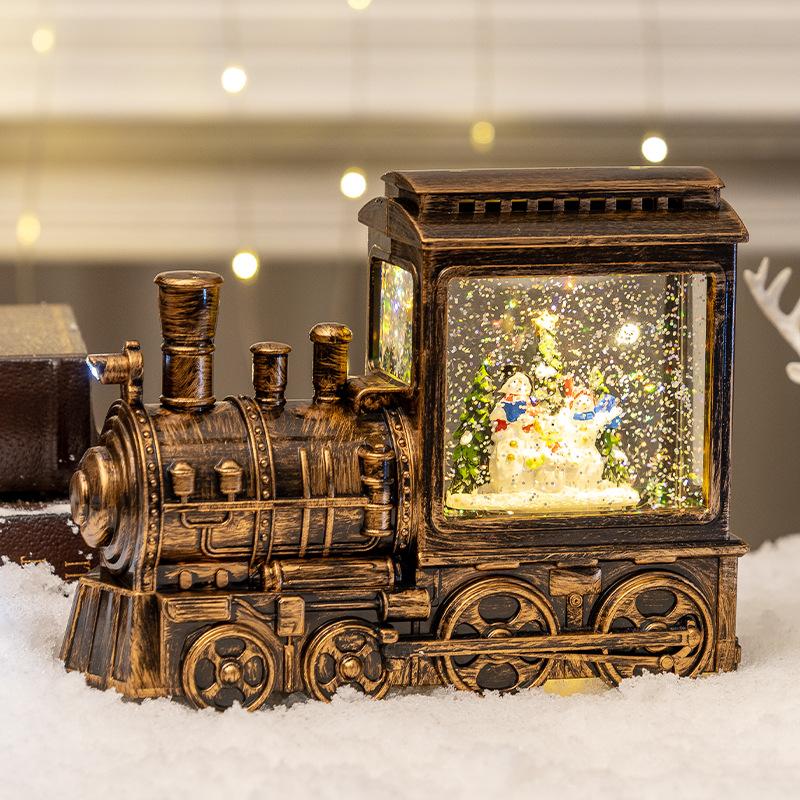 Christmas decorations Christmas train music box