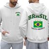 Brazilian South American Print Men's Hoodie Hip Hoodie Fashion Casual Loose Street Style Fleece Multi-Color Pullover Autumn and Winter