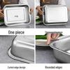 FengZhi Stainless Steel Rectangular Serving Tray