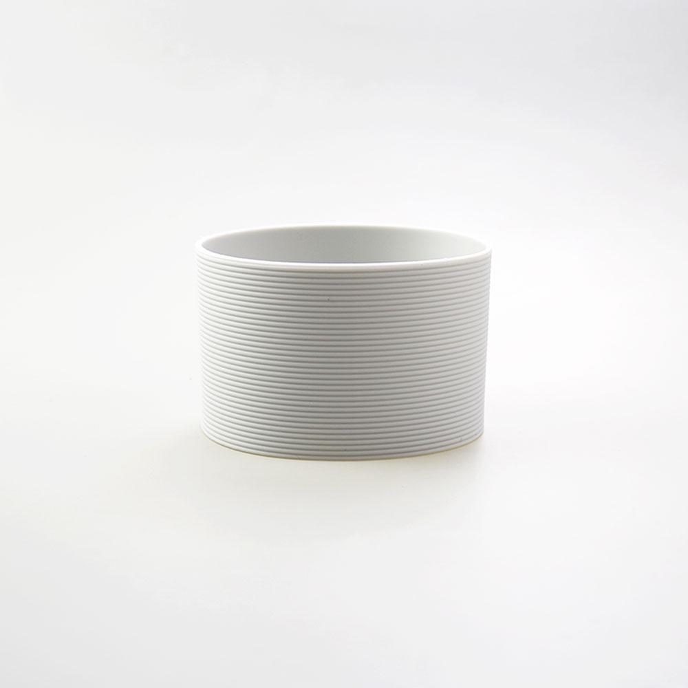 16 Colores 7.5CM Silicona Vidrio Taza Antideslizante Funda para Taza Aislamiento Antideslizante Cubierta Protectora 75MM Tapa de Taza con Raya Horizontal