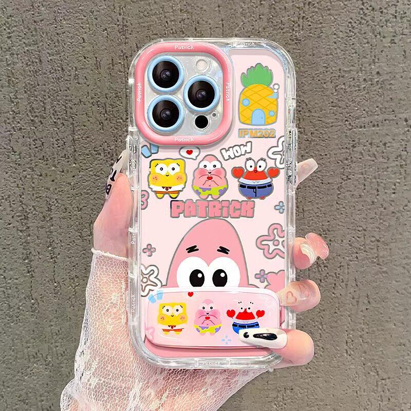 Pineapple Sponge Design Mirror Shell iPhone Case for Apple 17 Pro Max, 16, 15, 14