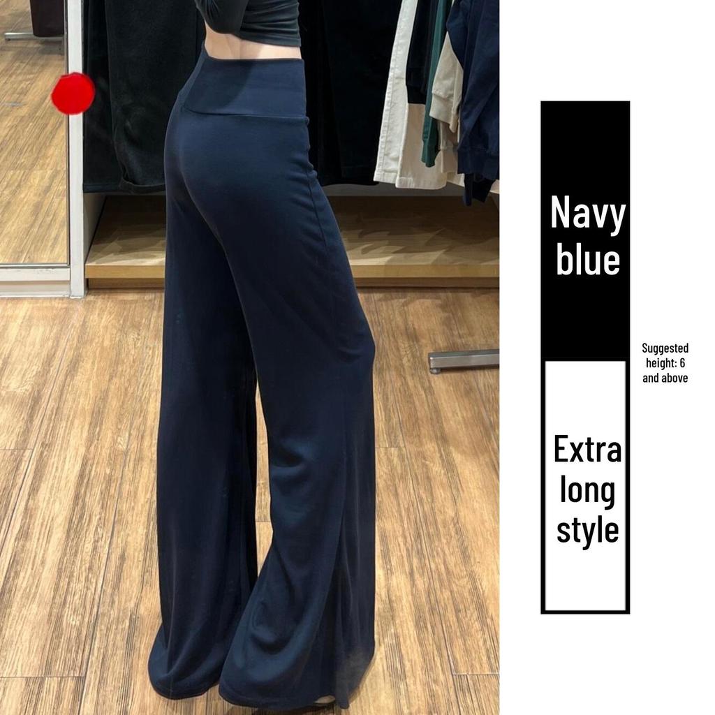 Charcoal Gray Women's High Waist Slimming Flared Sweatpants - Petite Autumn/Winter Bell Bottoms