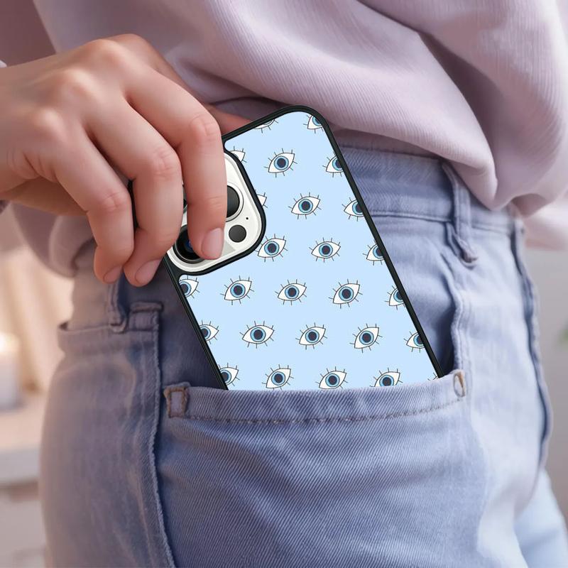 Eyes Eyelash Aesthetic soft Phone Case For iPhone 17 Air 15 16e 14 13 Pro Max Coque 12 11 Pro Max PLUS cover