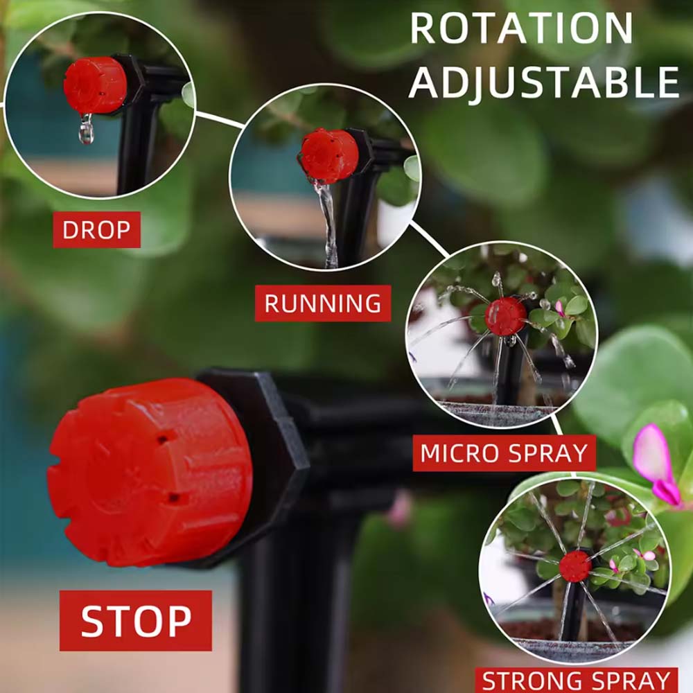 Dual Zone Independent Display LCD Garden Watering Timer Automatic Irrigation Kit Small Intelligent Program Gardening Combination