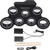 Silicone Material Roll Up Drum Kit 7-Pad Electronic Drum Kit Portable Drum Set  Practice Pad