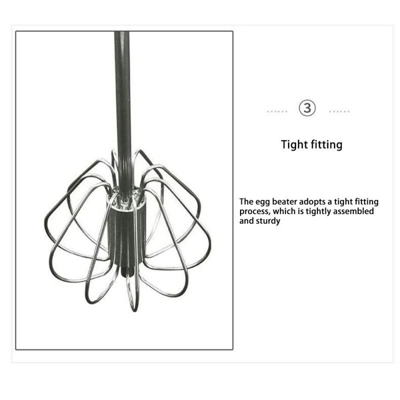 Kitchen Semi-Automatic Whisk Egg Beater Stainless Steel Manual Egg Beater and Cream Mixer Kitchen Mixer Egg Separator Tools