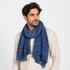 Tassel Winter Men's Scarves Cotton Linen Yarn-dyed Neckerchief  Wrap Casual Long Scarf  Outdoor
