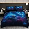 3PC Halloween Skull Printed Bedding Set for Four Seasons Coreless Soft Comfortable Multiple Sizes, Machine Washable