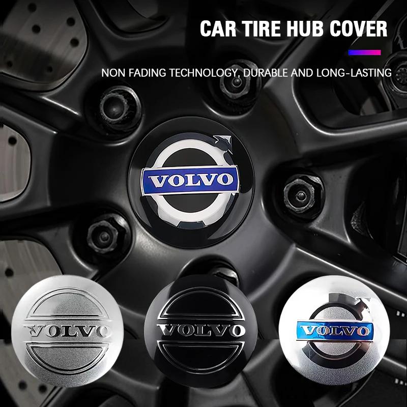 4Pcs 56mm Car Wheel Center Cover Sticker Hub Caps Emblem for Volvo XC60 XC90 V40 V60 S60 V50 V90 S80 C40 XC40 V70 C30 C70 hkcr04