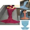 Mermaid Tail Blanket With Warm Acrylic Material For Teen Room And Lounge Comfort
