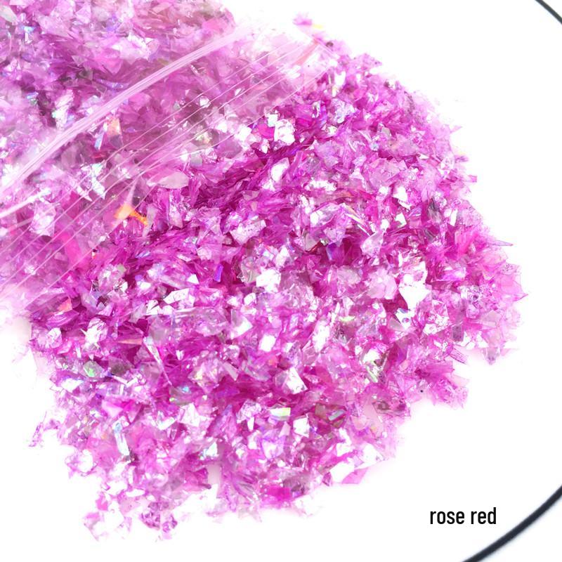 DIY Irregular Nail Shell Paper Fragments – 10g Bag for Slime, Epoxy Resin, Crafting.