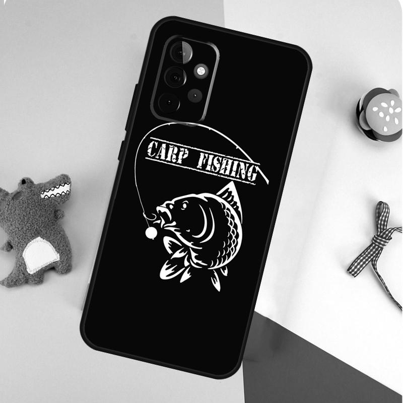Carp Fish Fishing Rod For Samsung Galaxy A55 A35 A15 A54 A34 A14 A53 A33 A13 A05 A06 A16 A22 A32 A52 Phone Case