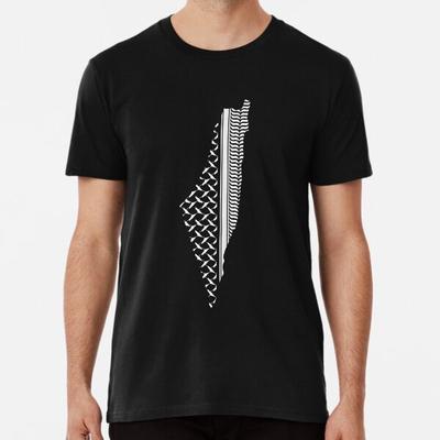Keffiyeh palestinese | Motivo Mappa della Palestina da S a 5XL Prodotta in AU/USA T-Shirt
