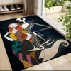 1Pc Christmas Nightmare Before Christmas Carpet Rug Soft Washable Antislip Home Living Room Sofa Mats Personalized Christmas Rug