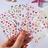 5D Relief Beach Shell Nail Art Sticker 6*10Cm Embossed Colorful Shell-Adhesive Nail Decals