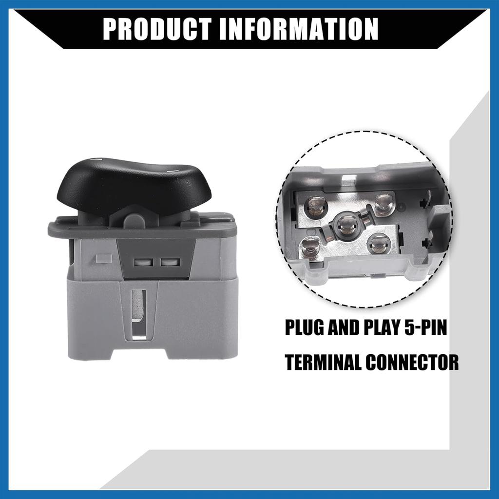 No.F65Z14529AAA Car Power Window Switch for Ford Expedition F-150 F-250 / Right Passenger Side/Window Control Switch Buttons/Durable / 1 Pcs Item
