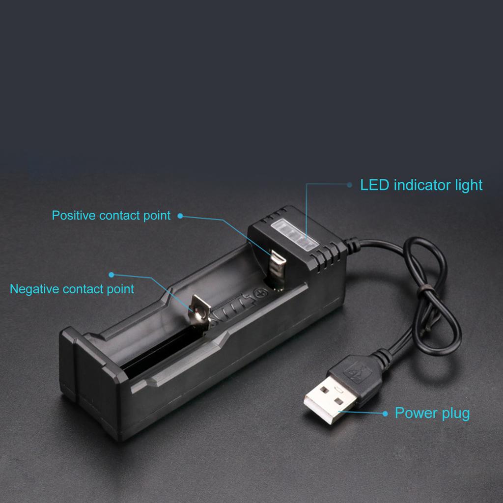 26650/18650 Battery Charging Adapter Compact Single Bay Design Efficient Charging Machine Light Battery Charging Tool